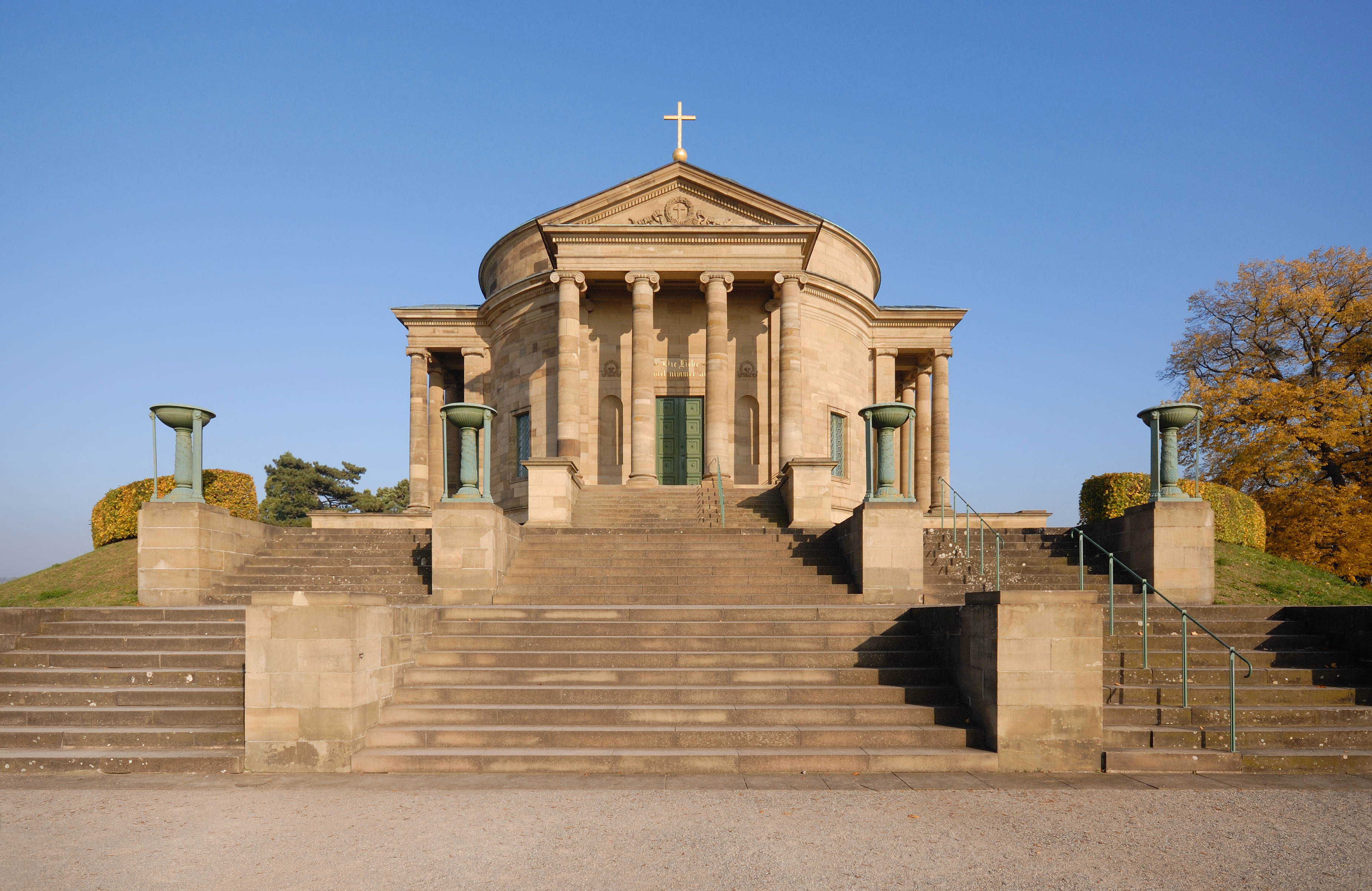 Die Grabkapelle auf dem Württemberg (Rotenberg), errichtet 1820–1824 für Königin Katharina Pawlowna